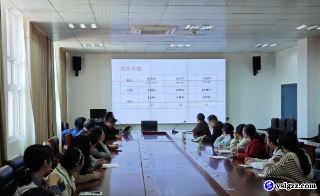 我校专业二部召开了高三年级联考质量分析会