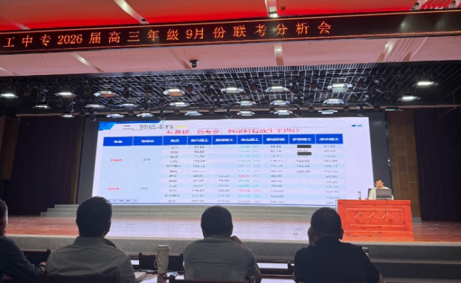 精准分析明方向 凝心聚力备高考